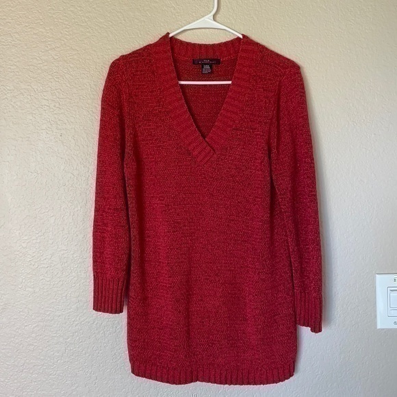 Silx by August Silk Sweaters - Silx by August Silk red sweater xl